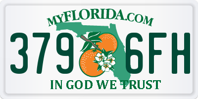 FL license plate 3796FH