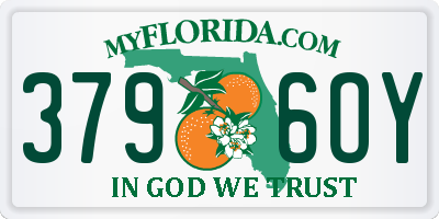 FL license plate 3796OY