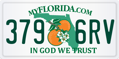 FL license plate 3796RV
