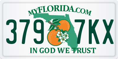 FL license plate 3797KX