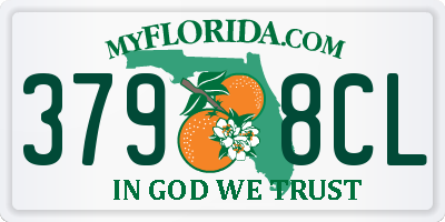FL license plate 3798CL