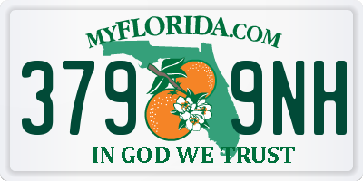 FL license plate 3799NH