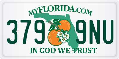 FL license plate 3799NU