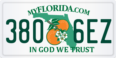 FL license plate 3806EZ