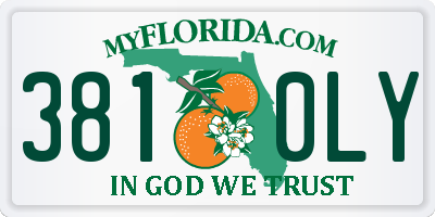 FL license plate 3810LY