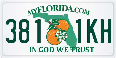 FL license plate 3811KH