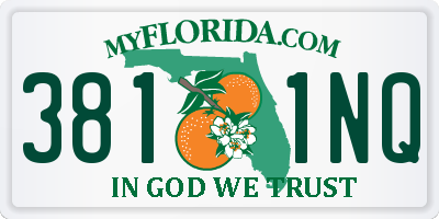 FL license plate 3811NQ