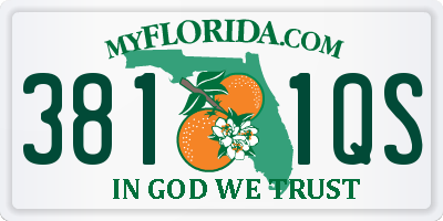 FL license plate 3811QS