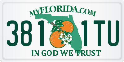 FL license plate 3811TU