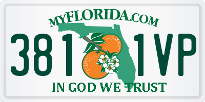 FL license plate 3811VP