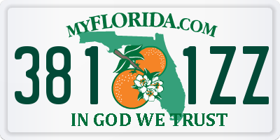 FL license plate 3811ZZ