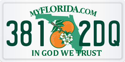 FL license plate 3812DQ