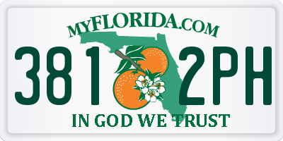 FL license plate 3812PH