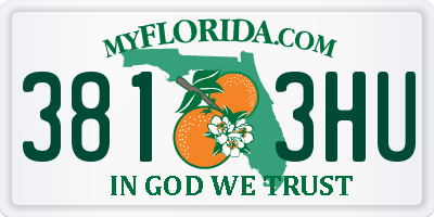 FL license plate 3813HU