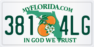 FL license plate 3814LG