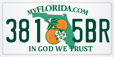 FL license plate 3815BR