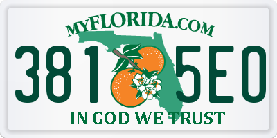 FL license plate 3815EO
