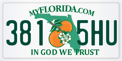 FL license plate 3815HU