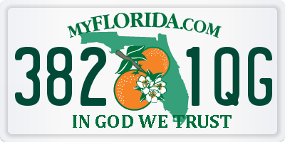FL license plate 3821QG