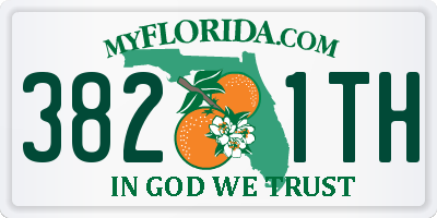 FL license plate 3821TH