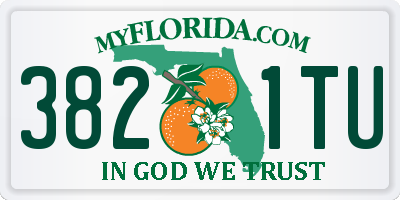 FL license plate 3821TU