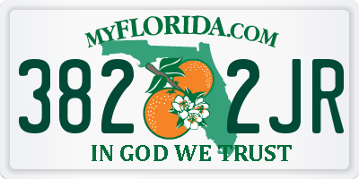FL license plate 3822JR