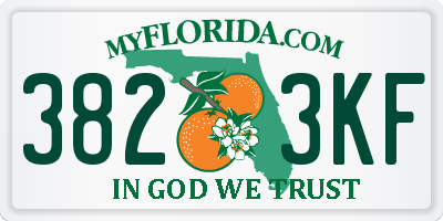 FL license plate 3823KF