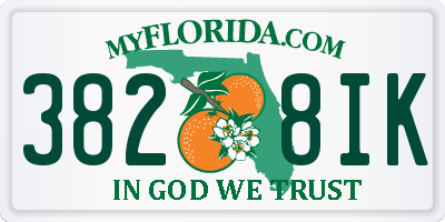 FL license plate 3828IK