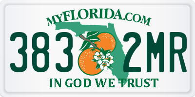 FL license plate 3832MR