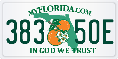 FL license plate 3835OE