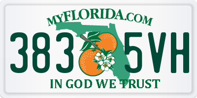 FL license plate 3835VH