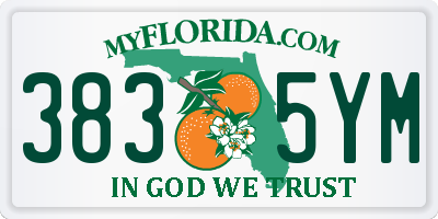 FL license plate 3835YM