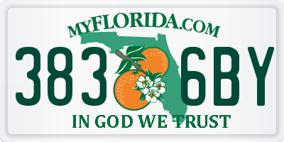 FL license plate 3836BY