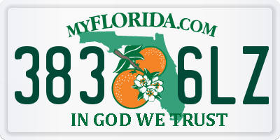 FL license plate 3836LZ