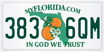 FL license plate 3836QM