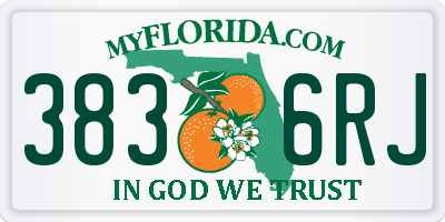 FL license plate 3836RJ