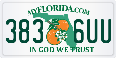 FL license plate 3836UU