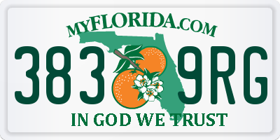 FL license plate 3839RG