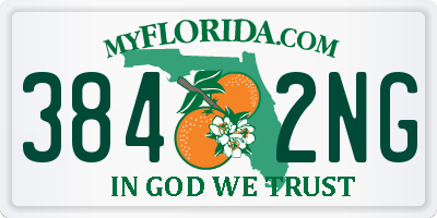 FL license plate 3842NG