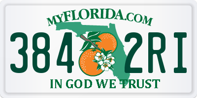 FL license plate 3842RI