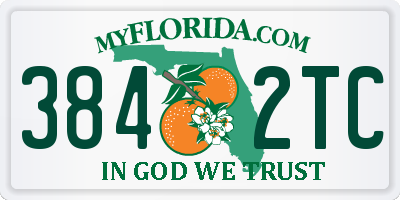 FL license plate 3842TC