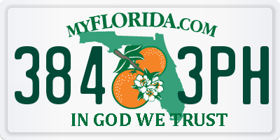 FL license plate 3843PH
