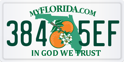 FL license plate 3845EF