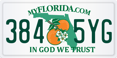 FL license plate 3845YG