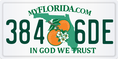 FL license plate 3846DE