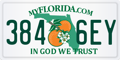 FL license plate 3846EY