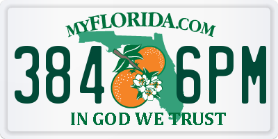 FL license plate 3846PM