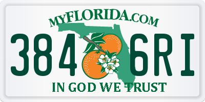 FL license plate 3846RI