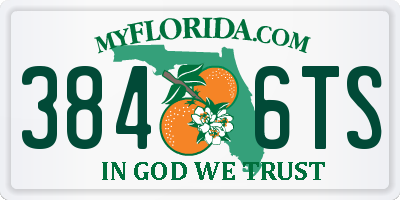 FL license plate 3846TS