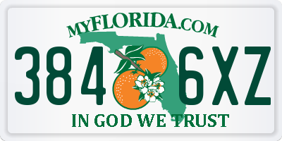 FL license plate 3846XZ